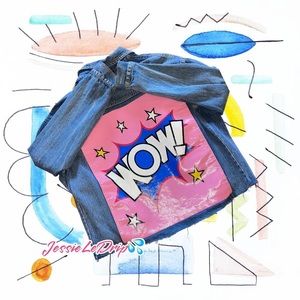 Reworked denim jacket